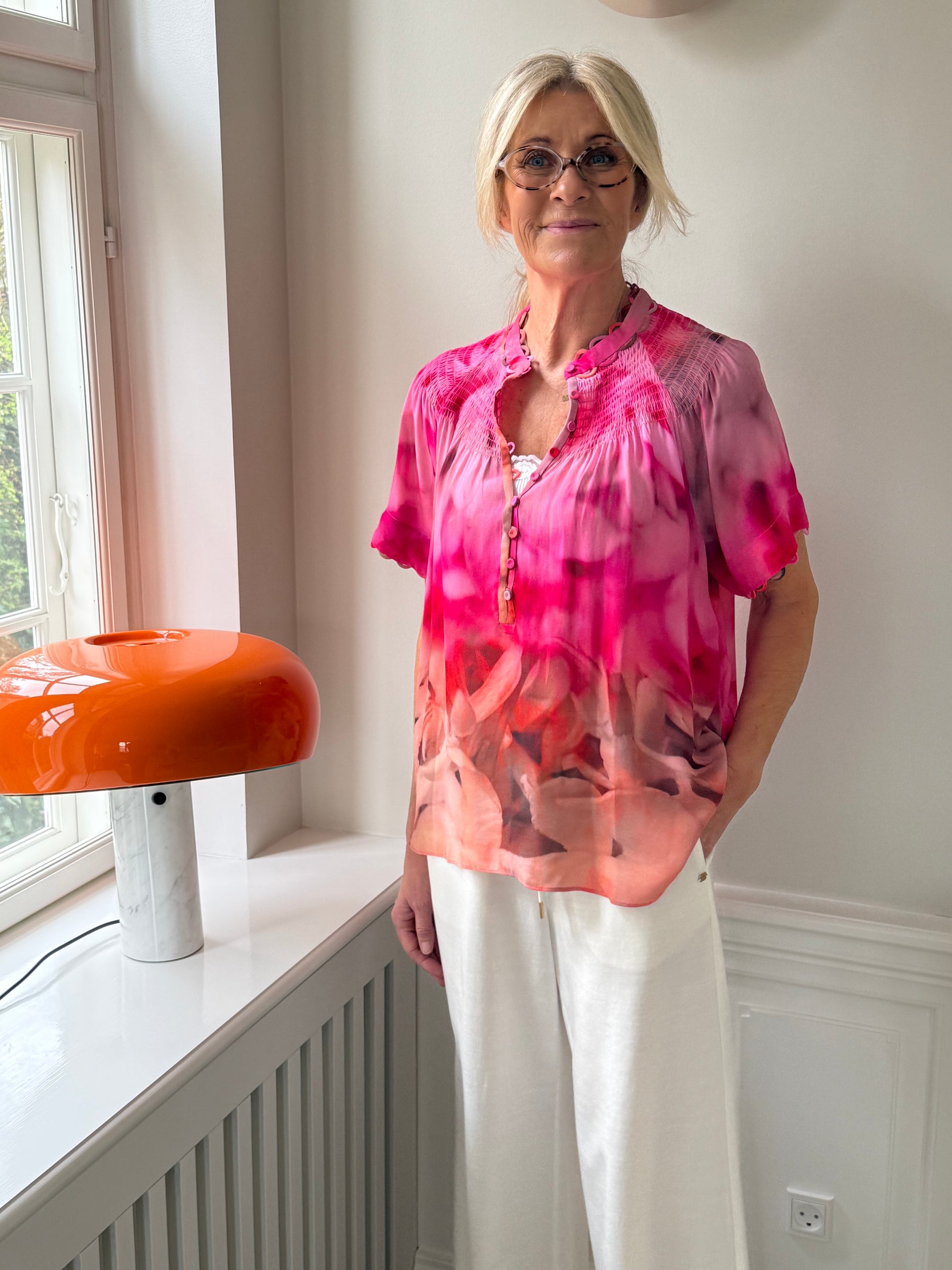 154588 | Gustav - Amber Pink mønstret