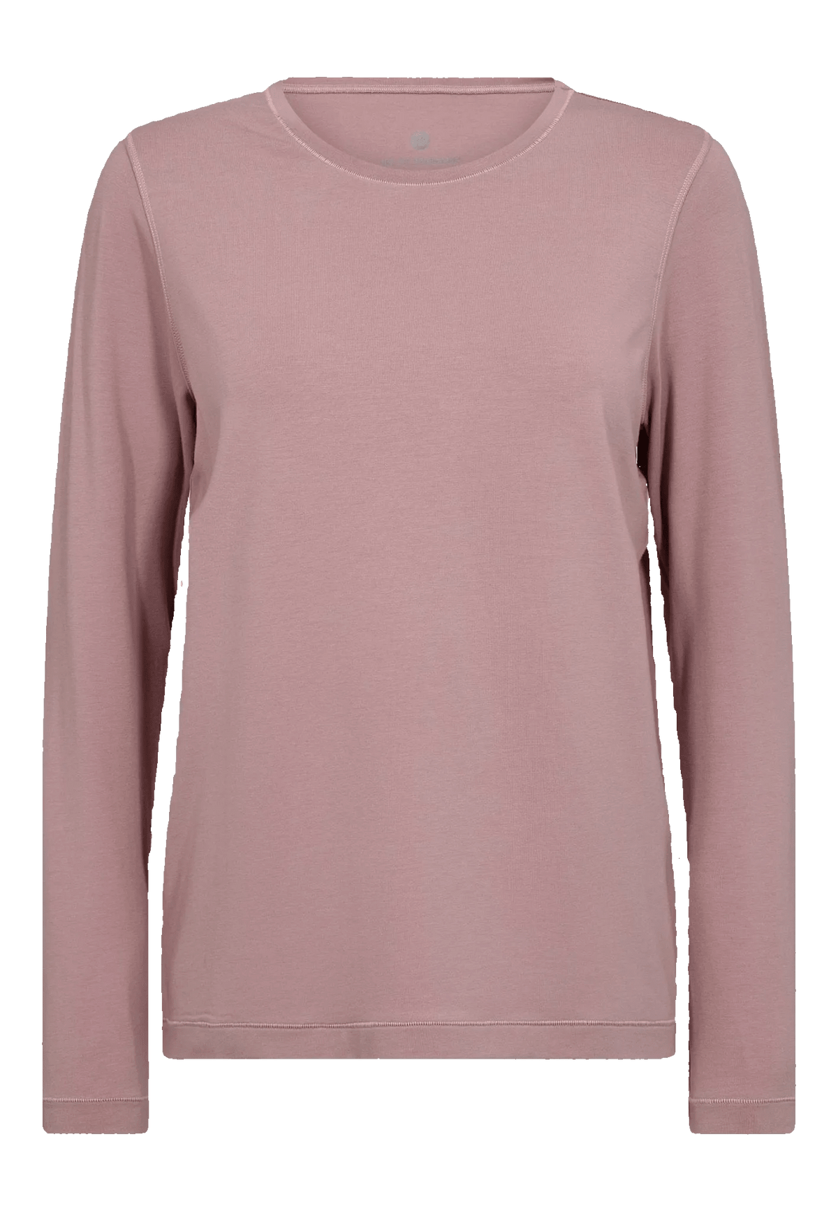 152444 | JBS of Denmark – Tee Rosa: en lilla T-shirt med lange ærmer og rund hals fra JBS of Denmark på hvid baggrund.