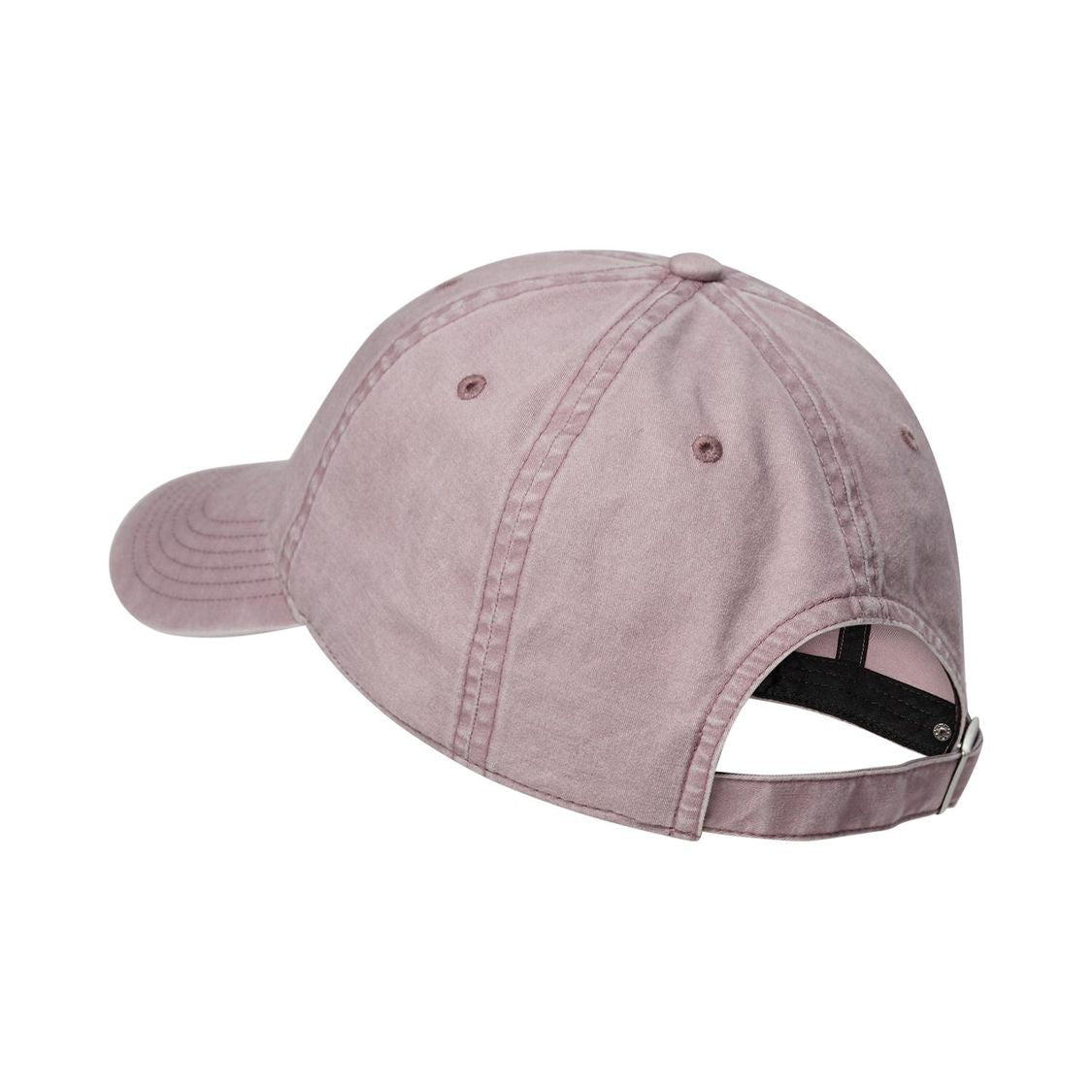 Kopenhaken søndagshat i farven Rosa i mauve, set bagfra med justerbar rem og synlige sømme.