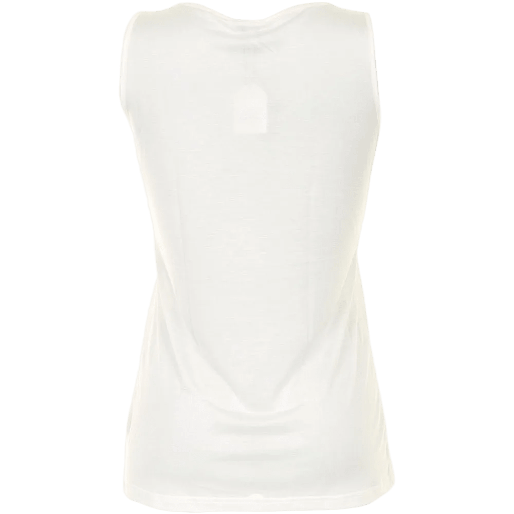 Bagside af en 114353 | Lady Avenue – Ærmeløs top i ren silke, off-white.