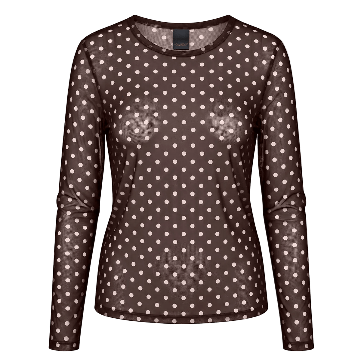 156329 | Luxzuz - Dot Mesh Kakao