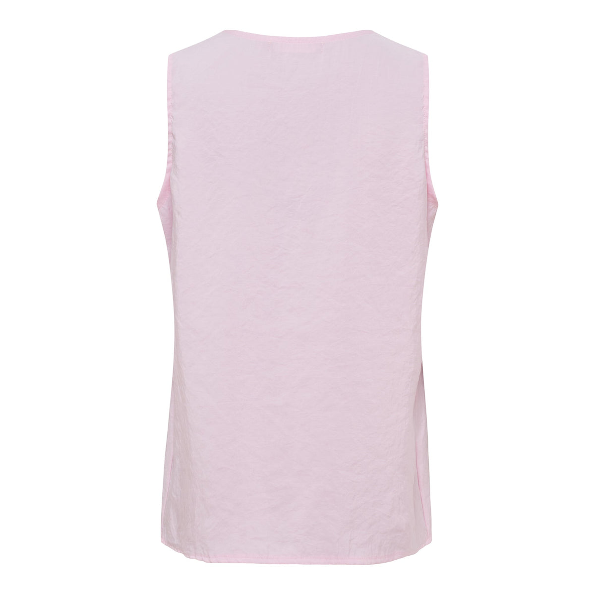 155032 | Marta du Château – Opaline Pink: lyserød ærmeløs top, set bagfra på hvid baggrund. Mærke: Marta du Château.