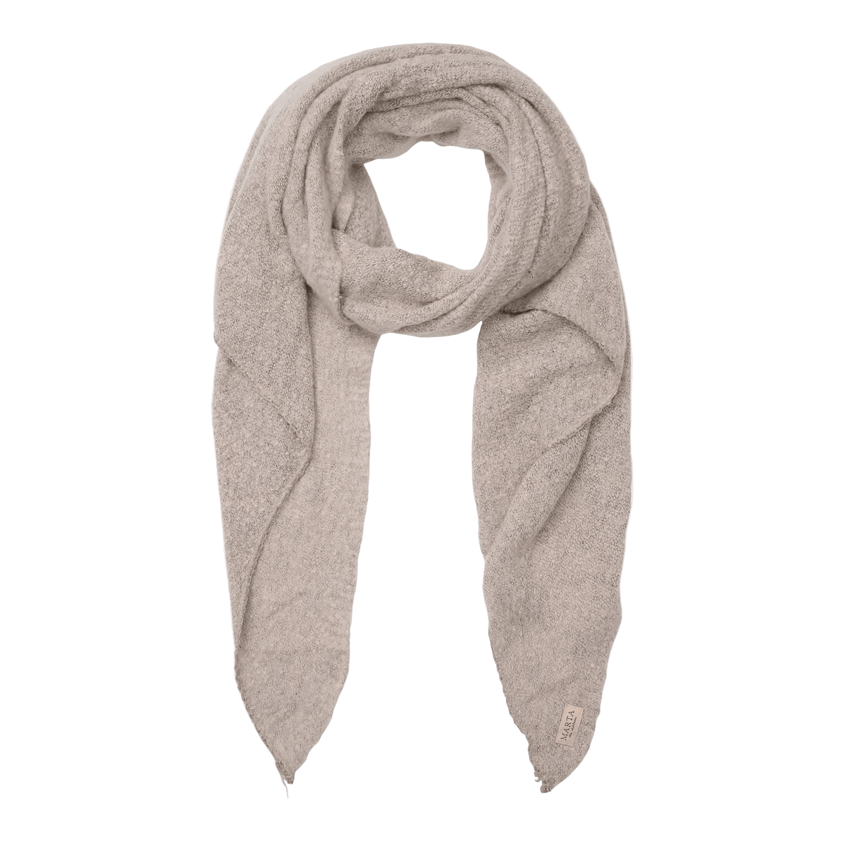 Beige 156289 | Marta du Château – MDCSunny Beige strikket tørklæde.