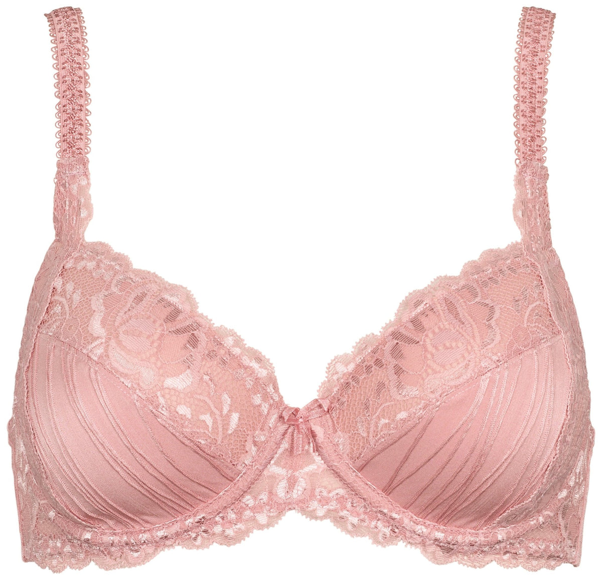 Missya Dorrit Soft Rose Rosa-bh med bøjle og justerbare stropper, vist på hvid baggrund.