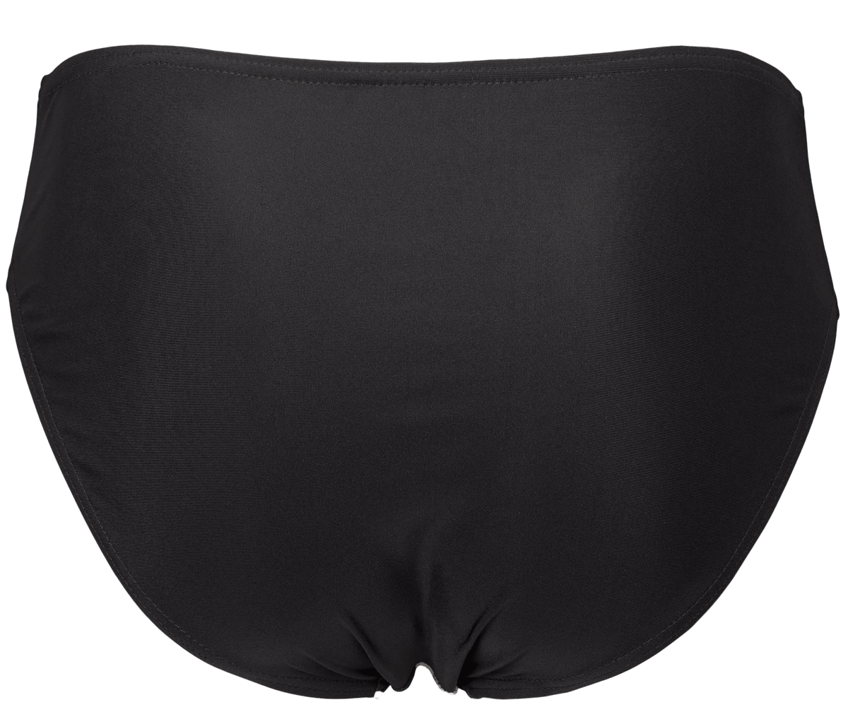 Bagfra af 154276 | Missya – Milano Tropical Night Sort mønstrede bikinibukser i sort med høj talje.