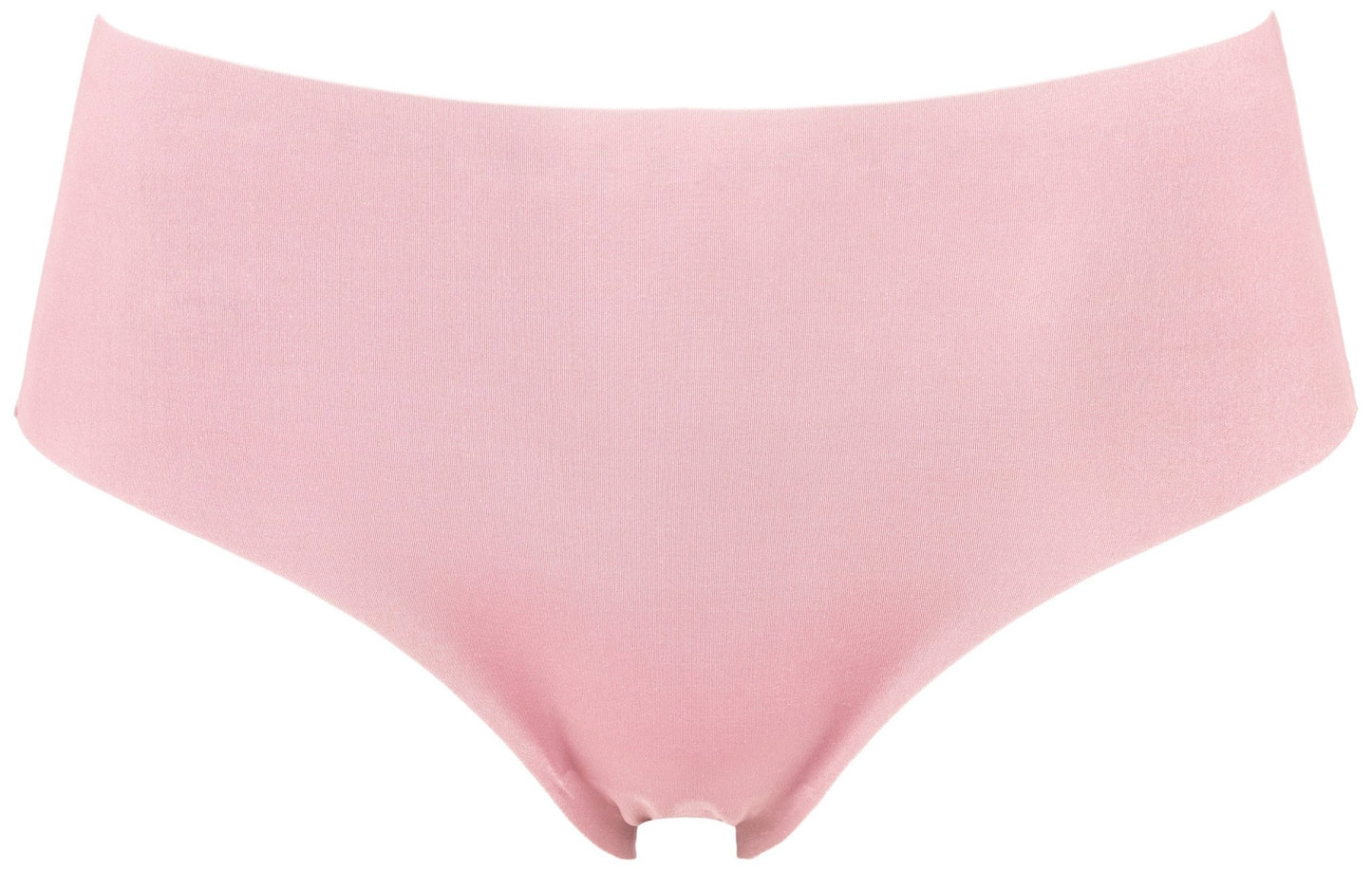 Missya Seamless 3-pak brun trusser, lyserød, til kvinder, usynlig finish, set forfra på hvid baggrund.
