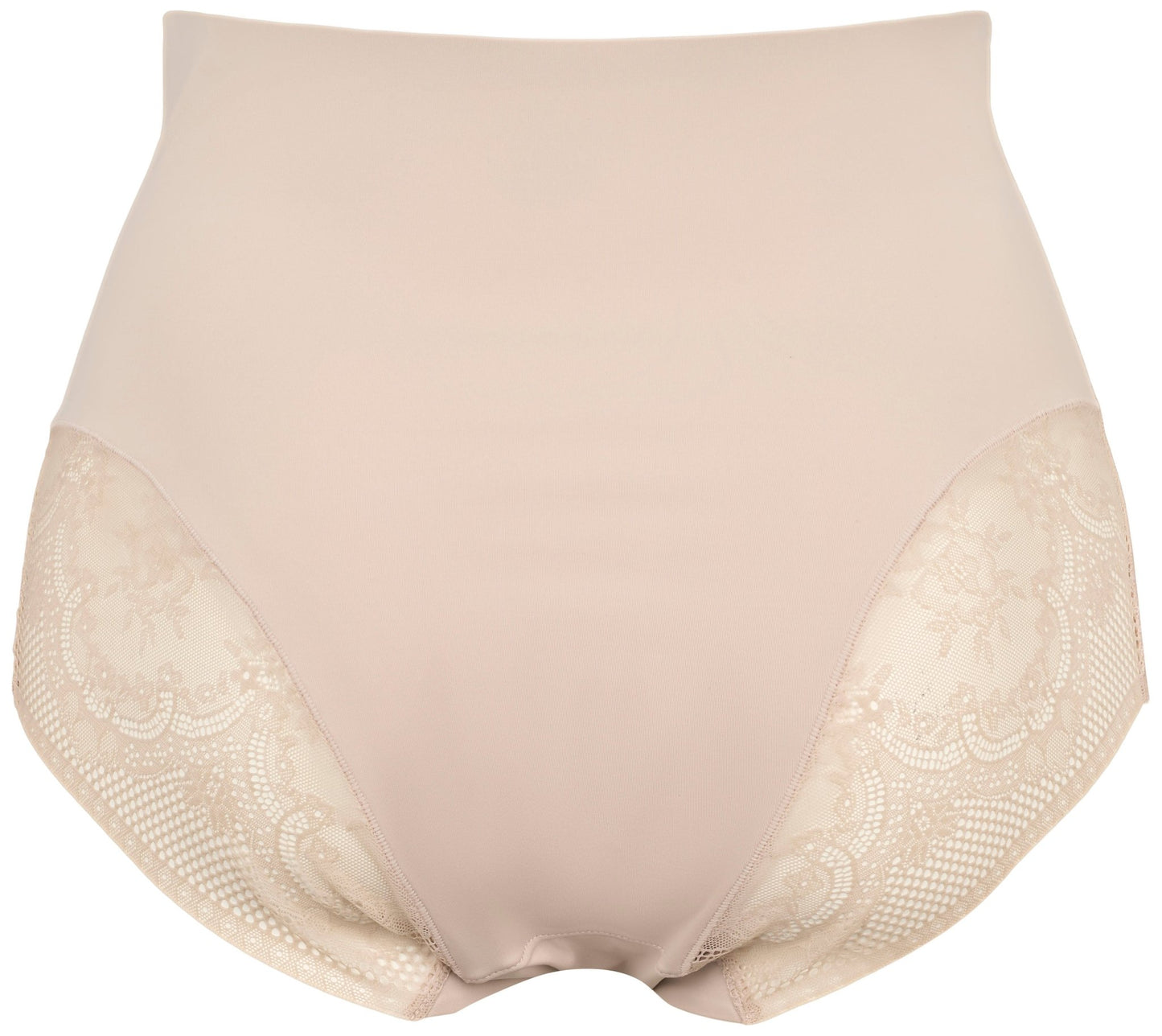Missya Seamless med blonder, 3-pak: Højtaljede bordeauxfarvede shapewear-trusser med blonder og sømløs finish.