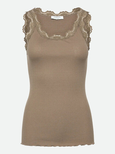 155572 | Rosemunde - Silk top Lysebrun