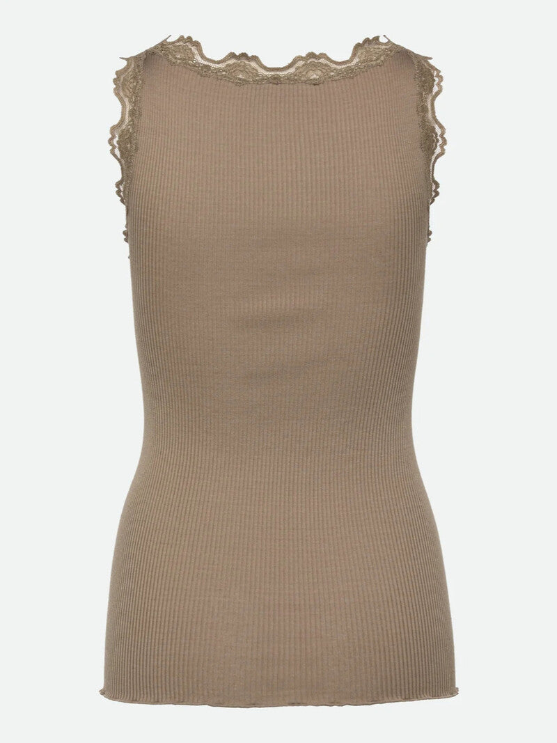 155572 | Rosemunde - Silk top Lysebrun