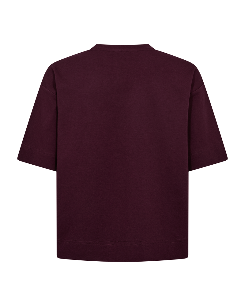 Bordeaux t-shirt fra Copenhagen Muse set bagfra