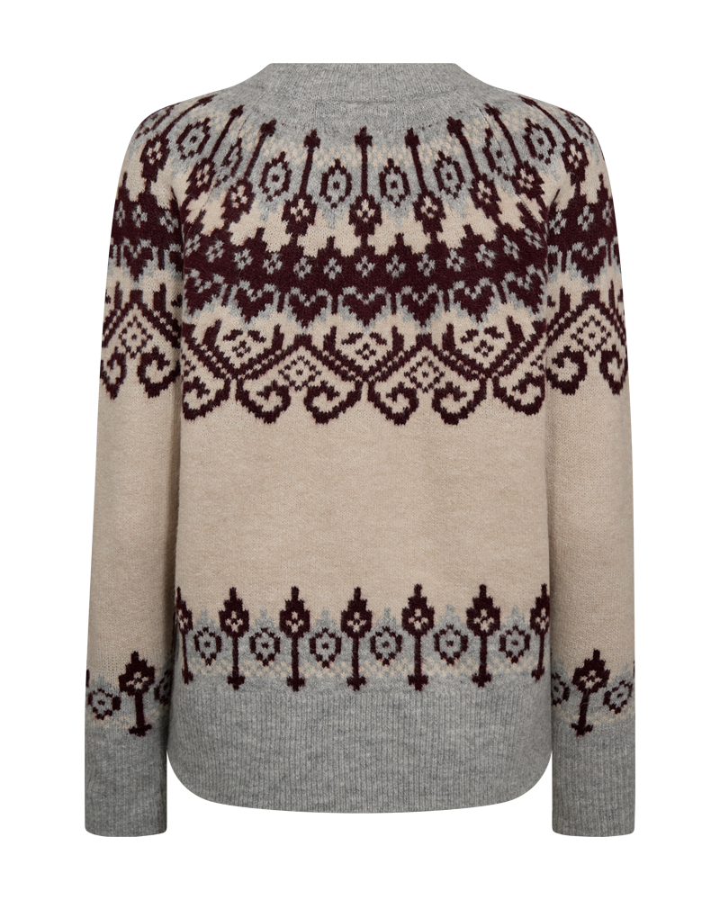 152956 | Freequent - Merla Grå mønstret