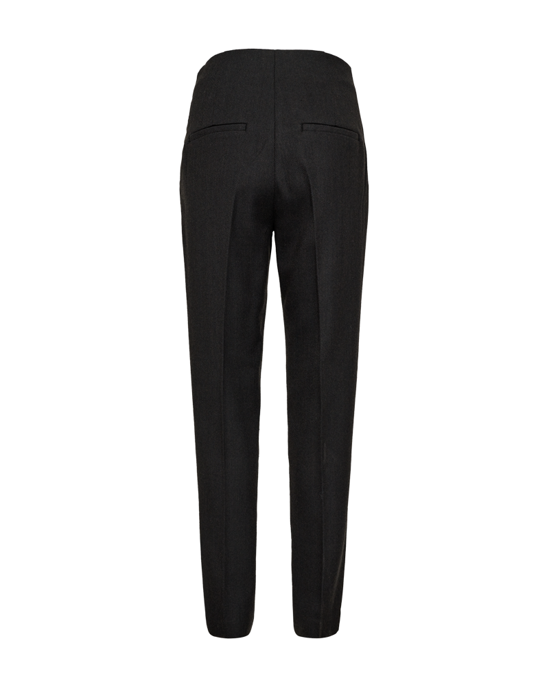 Højtaljede suit pants i sort fra Copenhagen Muse set bagfrå