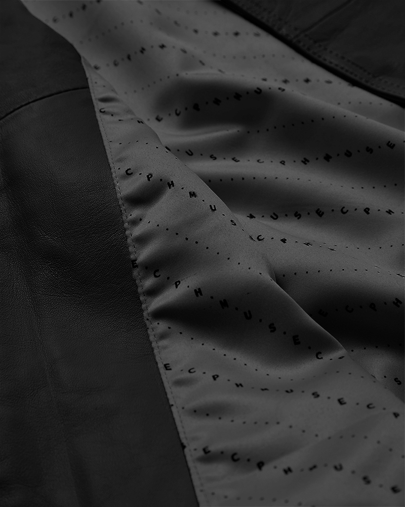 152997 | Copenhagen Muse - Royal Boxy Leather Jacket Sort