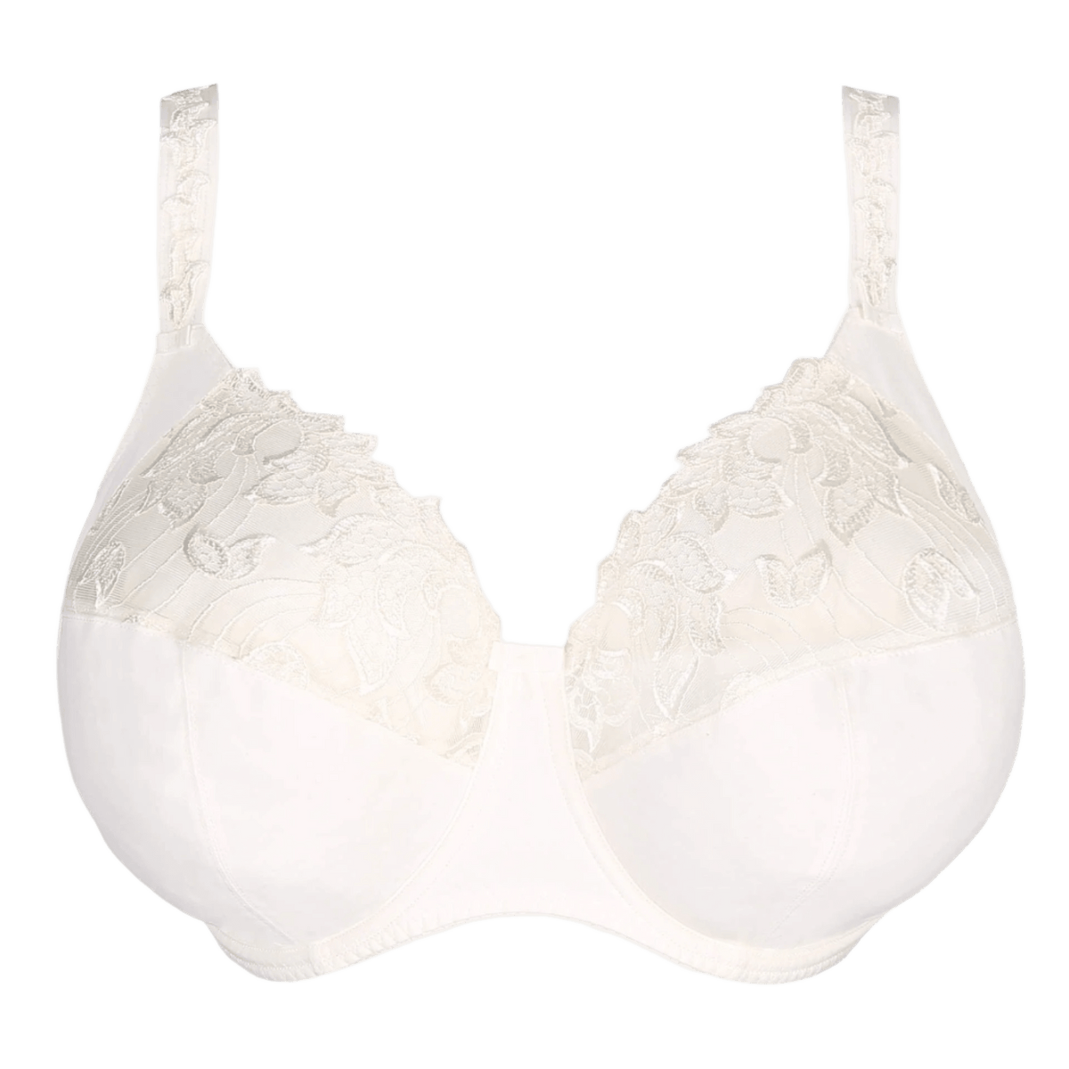 PrimaDonna Deauville Natur Off-white: BH med bøjle og blondedetaljer samt justerbare stropper, der sikrer optimal støtte og komfort.