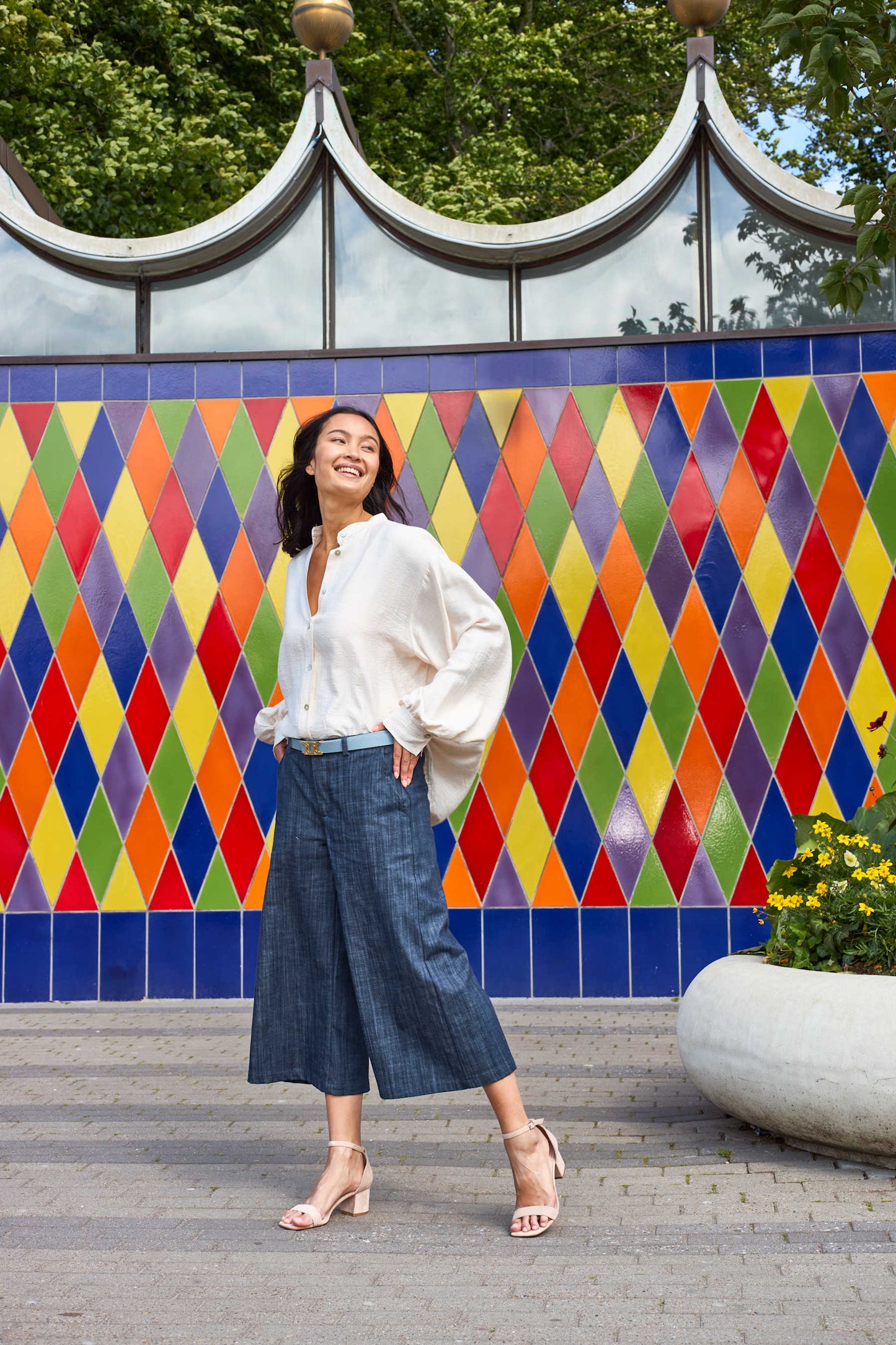 152350 | Black Colour - Box Culotte Mørkeblå