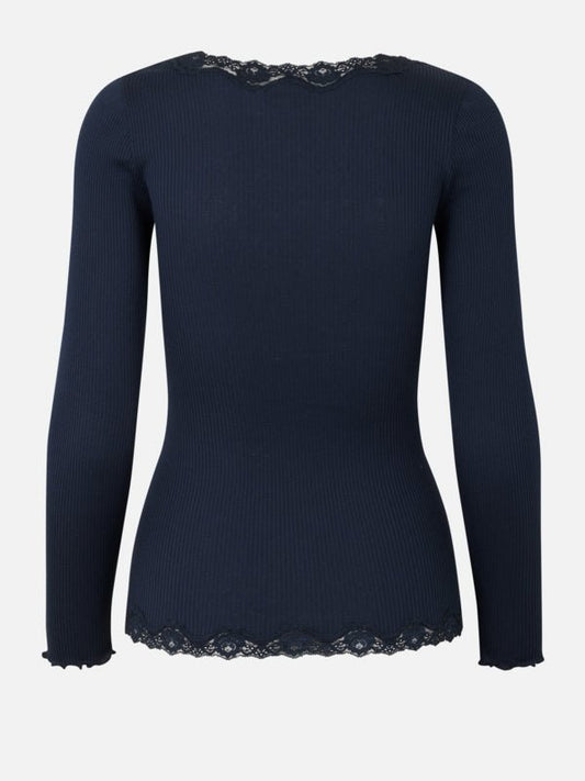 Cardigan i Mørkeblå fra Rosemunde