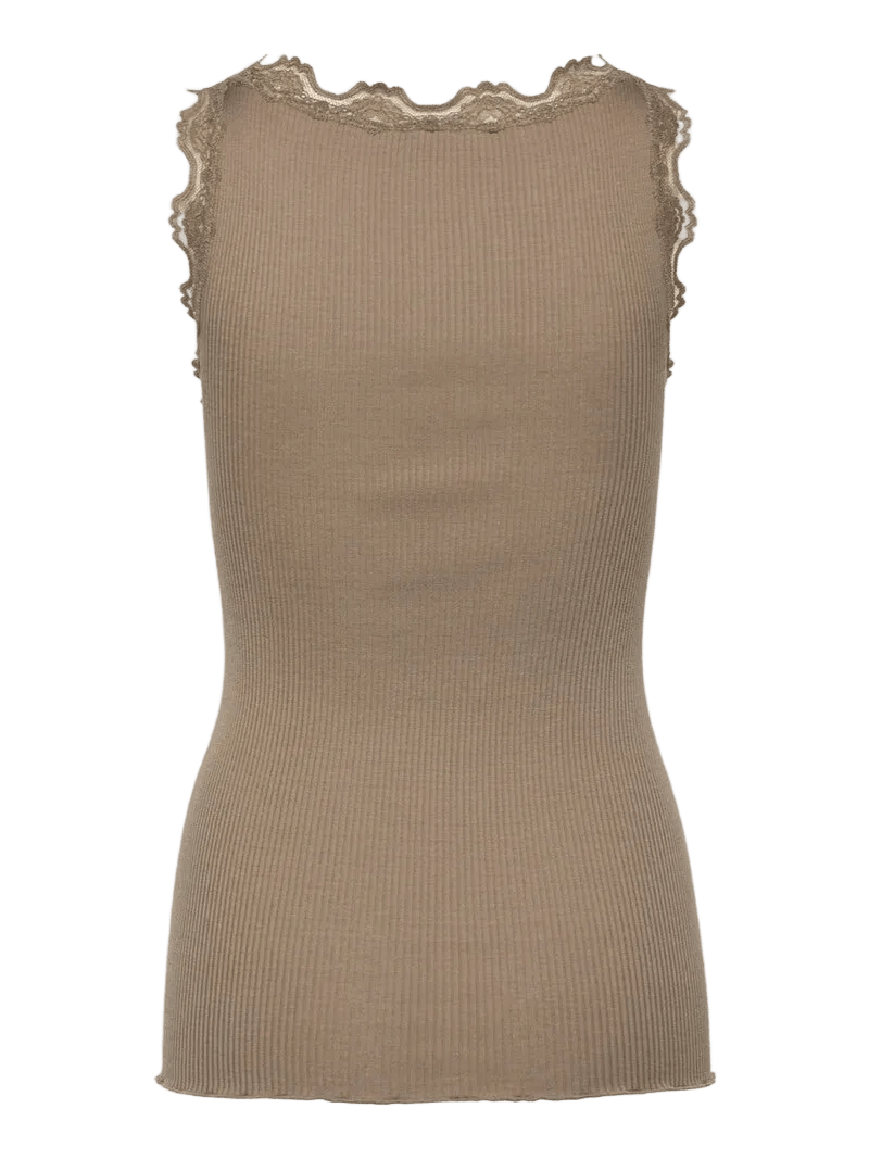 155572 | Rosemunde - Silk top Lysebrun