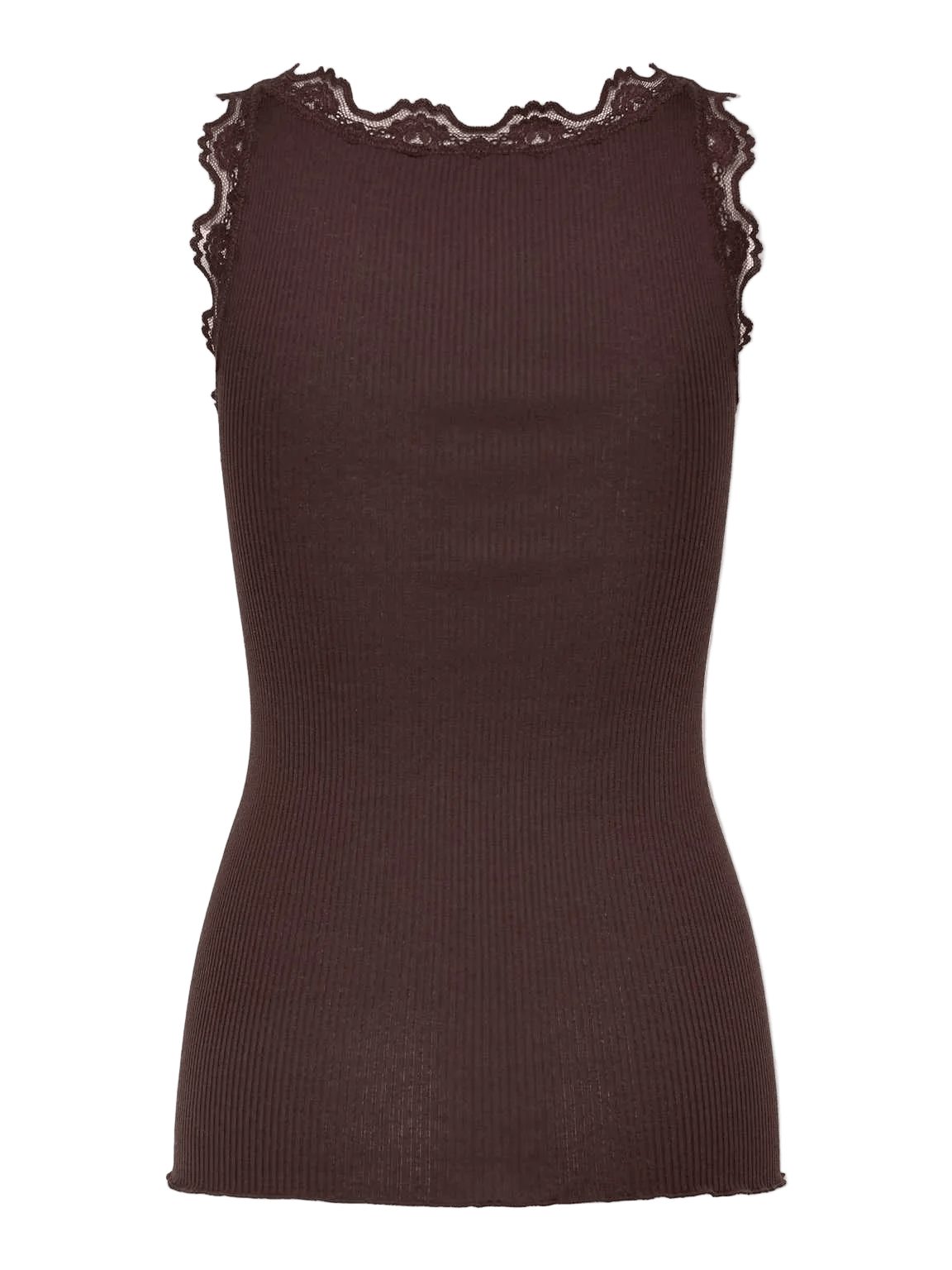 155573 | Rosemunde - Silk top Mørkebrun