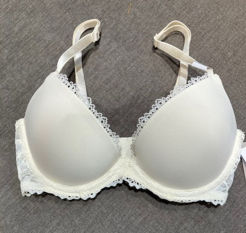 Bra with underwire and padding i Off-white. fra Calvin Klein