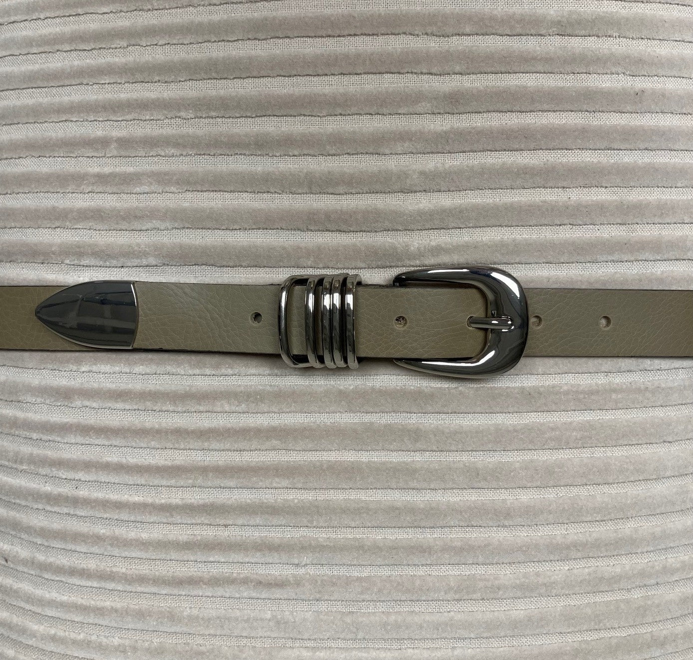 153287 | Vanzetti - 25mm Leather Belt Sand