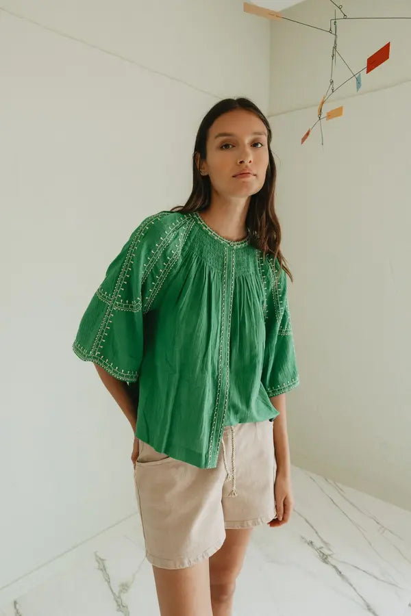 154055 | INDI & COLD - Camisa Grøn