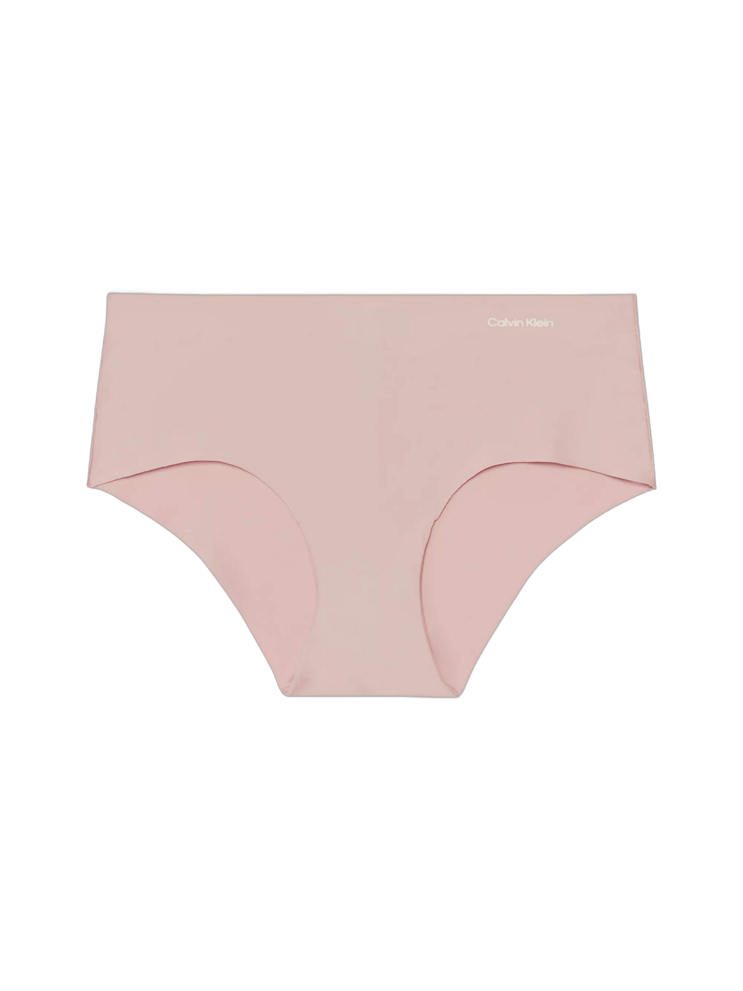 Lyserød Calvin Klein 146902 hipster-trusse, med høj talje og uden sømme, vist fladt på hvid baggrund. 3 FOR 399,- Hud-tilbud.