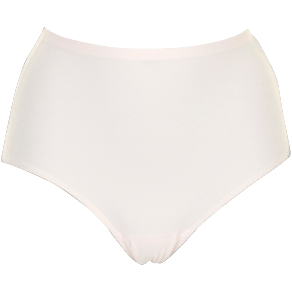 Chantelle Seamless Soft Stretch Maxi-trusser i lyserødt vises på hvid baggrund.
