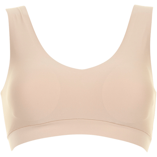 Bh uden bøjle i Sand. fra Chantelle Seamless