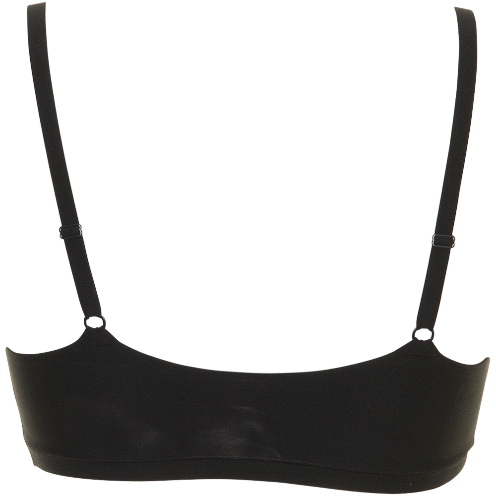 Bagfra-billede af Chantelle Seamless - Soft Stretch 11 Sort-bh’en med justerbare stropper og en glat, sømløs kant.