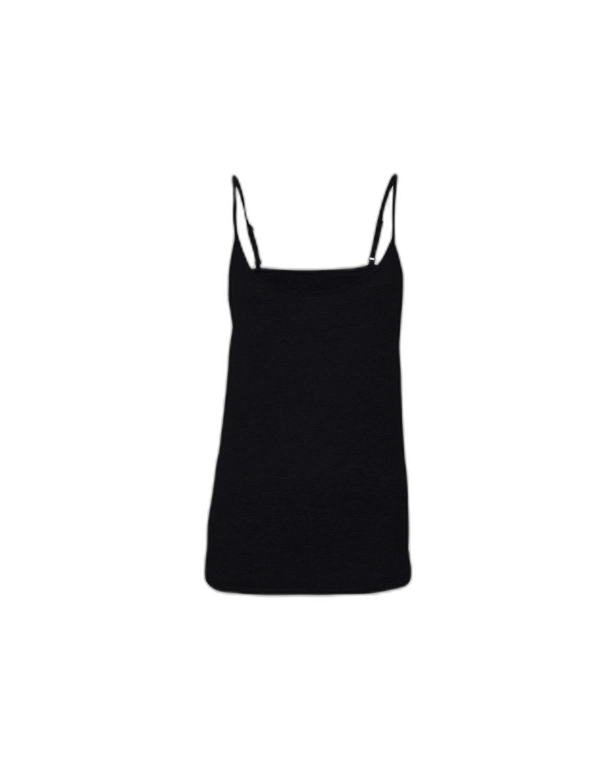 JBS of Denmark Top 142255, sort camisole i bambusblanding, vist på hvid baggrund.