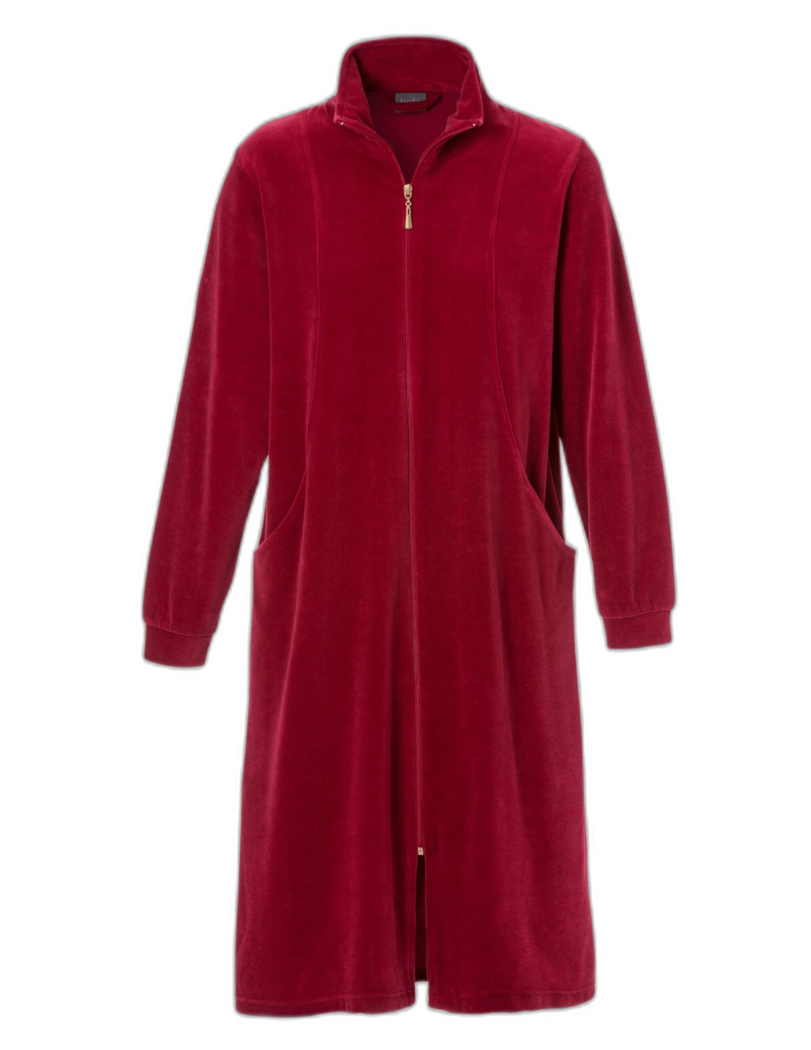 142984 | TROFÉ - Velour Zip Style Rød........