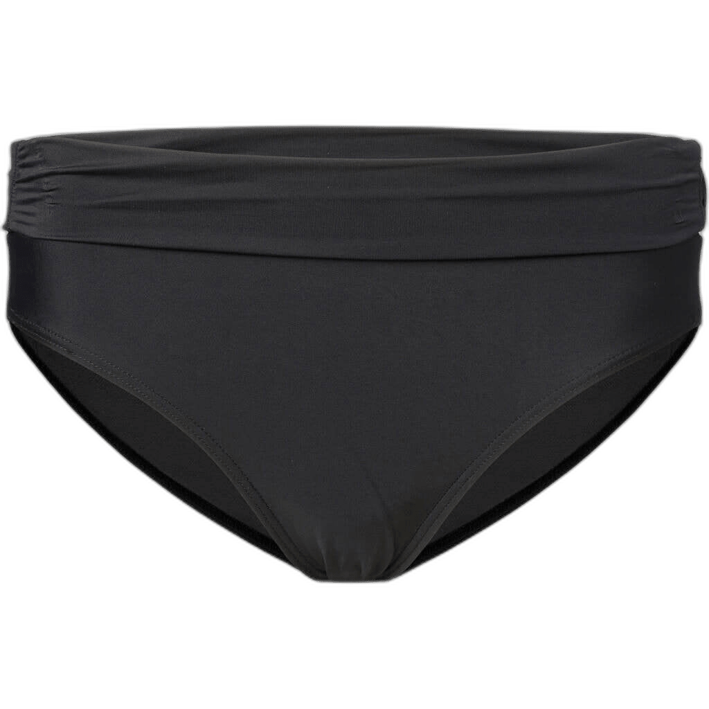 Wiki 121811 Sort bikinitrusse med foldet linning – perfekt til din Wiki-badetøjskollektion eller din sort bikini-kollektion.